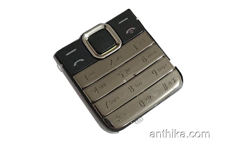 Nokia 7310 Supernova Tuş Original Silver Black New-1