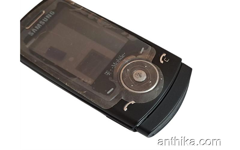 Samsung U600 Kapak Kasa Tuş Full Housing Black New T-Mobile Logo