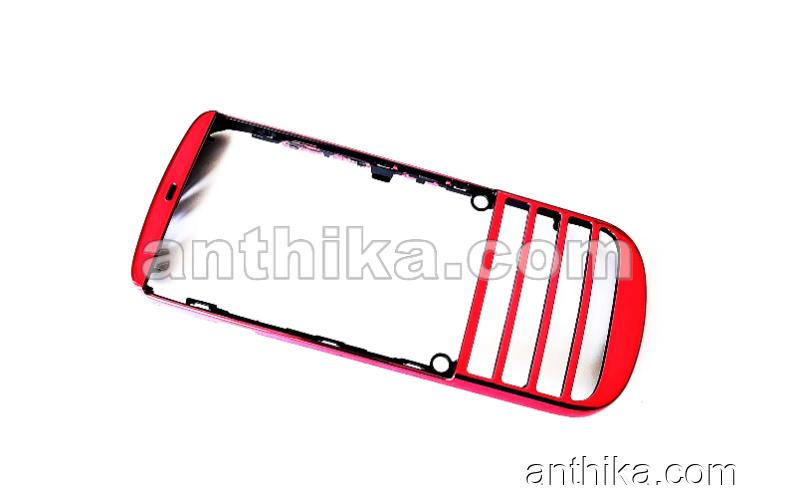 Nokia 300 Asha Kapak Original Front Cover Red New