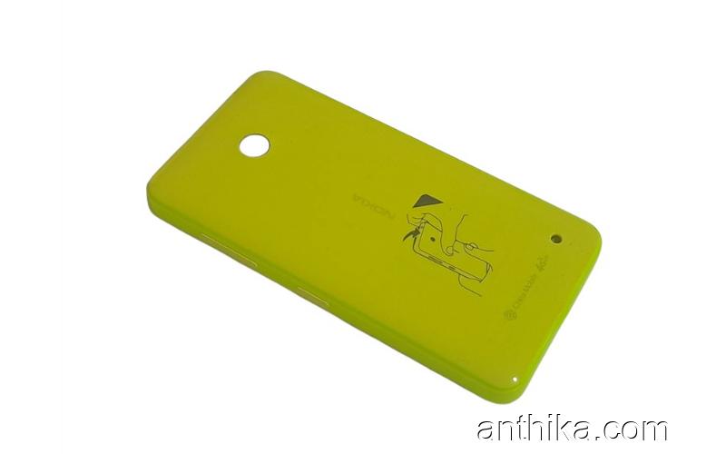 Nokia Lumia 630 Lumia 635 Kapak Original Battery Cover Yellow New