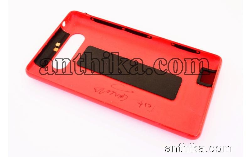 Nokia Lumia 820 Kapak NFC Anten Original Battery Cover Red 0259966