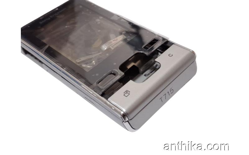 Sony Ericsson T715 Kapak Kasa Tuş Ericsson T715 Full Housing Silver New