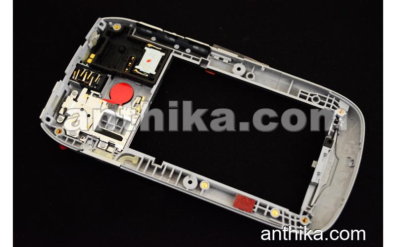 Nokia E6 E6-00 Kasa Original Middle Cover Silver New 0258190