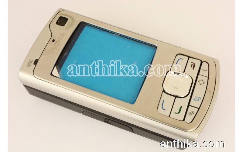 Nokia N80 Kapak Kasa Tuş Orjinal Kalitesinde Full Housing Silver New