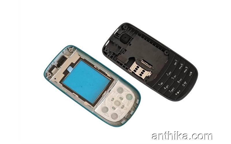 Nokia 2220 Slide Kapak Kasa Tuş High Quality Full Housing Green New