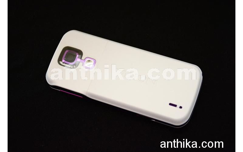 Nokia 5000 Kapak Kasa Tuş Original Full Housing White Purple New