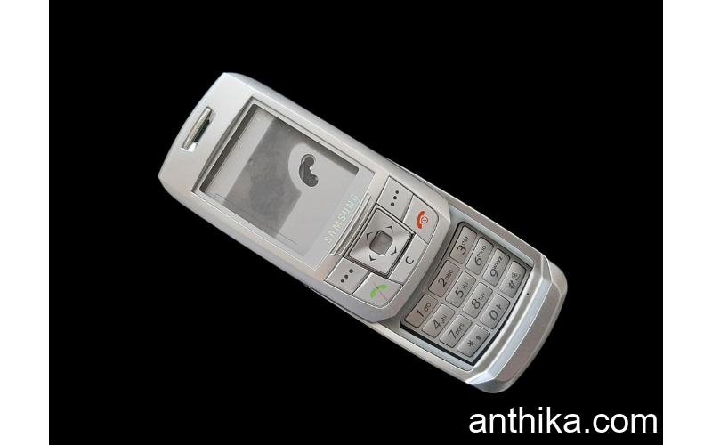 Samsung E250 Kapak Kasa Tuş Original Full Housing Silver New