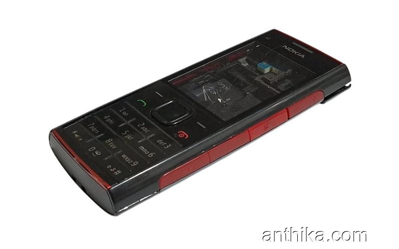 Nokia X2 X2-00 Kapak Kasa Tuş Original Housing Black Used