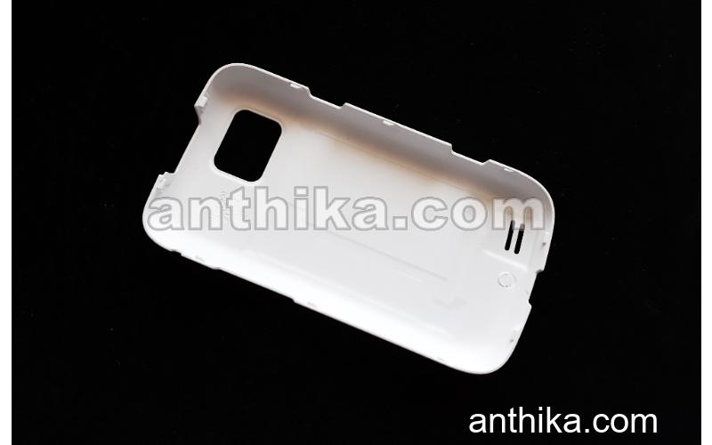 Samsung S5600 Preston Kapak Original Battery Cover White Orange Logo