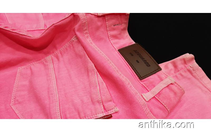 D2 Dsquared 2 Kanvas Pantolon Jeans Uçuk Pembe 30x34 Beden