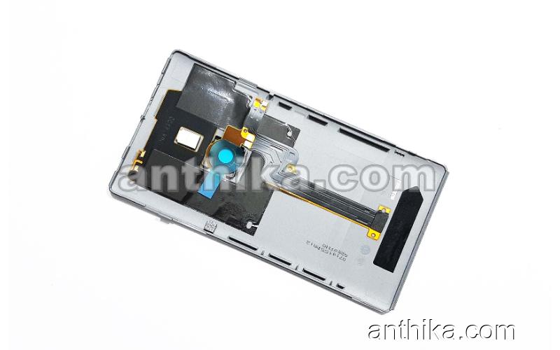 Nokia Lumia 925 Kapak Kamera Flex Original Battery Cover Gray New