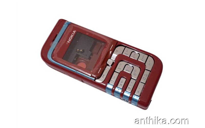 Nokia 7260 Kapak Kasa Tuş High Quality Full Housing Red New