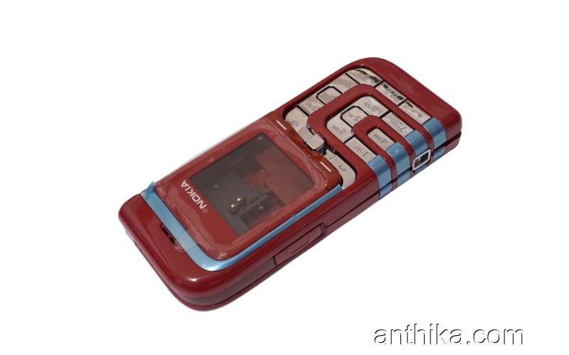 Nokia 7260 Kapak Kasa Tuş High Quality Full Housing Red New