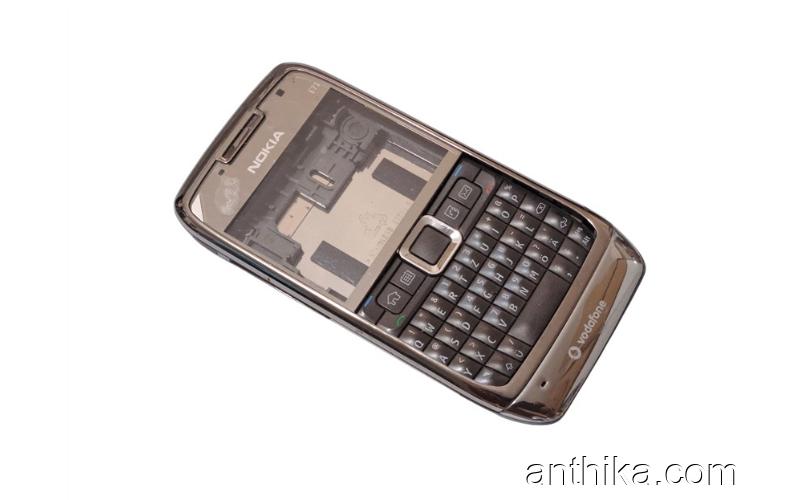 Nokia E71 Kapak Kasa Tuş Original Housing Gray Vodafone Used