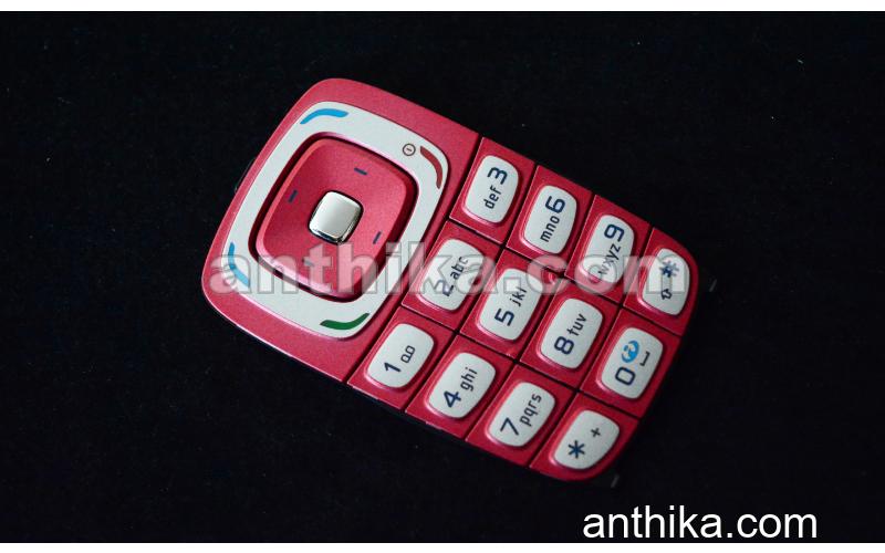 Nokia 6103 Tuş Original Keypad Keymat Latin Red New