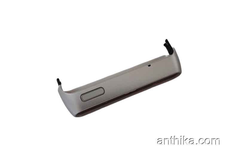 Nokia N8 N8-00 Kapak Alt Kapak On Off Button Original Bottom Cover Silver New