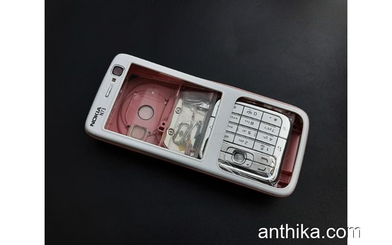 Nokia N73 Kapak Tuş Kasa Orjinal Kalitesinde Full Housing Pink White New