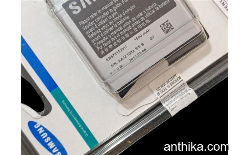 Galaxy S i9000 Batarya Pil Samsung i9000 Battery New in Box EB575152VU