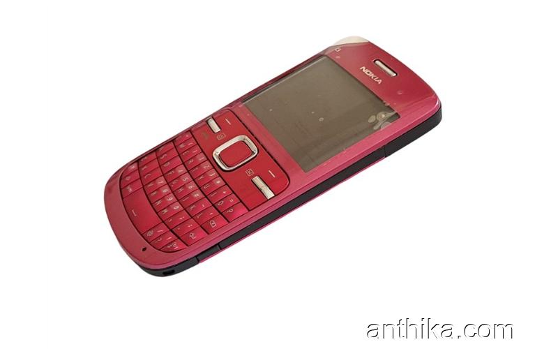 Nokia C3 C3-00 Kapak Kasa Tuş Full Housing Pink New