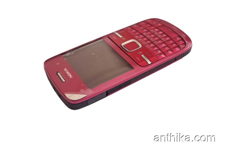 Nokia C3 C3-00 Kapak Kasa Tuş Full Housing Pink New