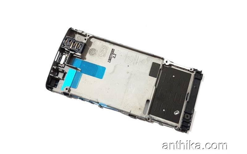 Nokia X3-02 Ekran Çerçeve Speaker Original Display Frame Gray New