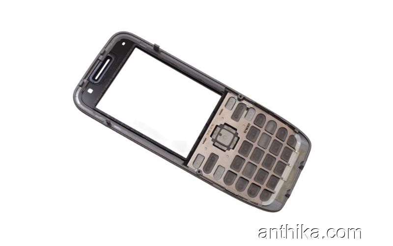Nokia E55 Kapak Tuş Original Front Cover and Keypad Black Used
