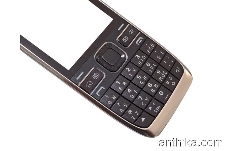 Nokia E55 Kapak Tuş Original Front Cover and Keypad Black Used