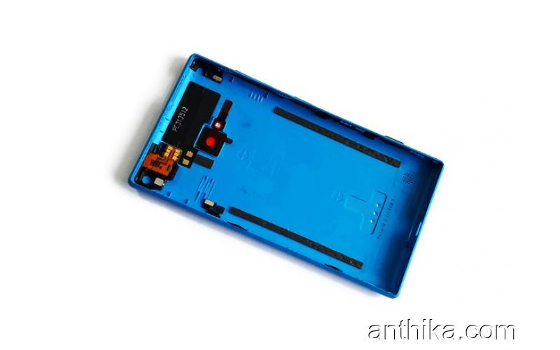 Nokia Lumia 720 N720 Kapak Soket Flex Original Back Cover Blue New