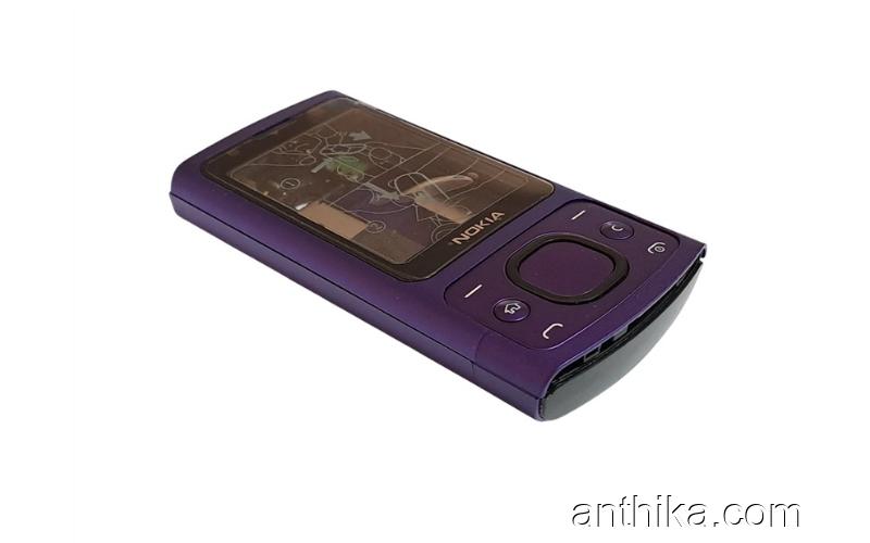 Nokia 6700 Slide Kapak Kasa Tuş Original Housing Purple New Condition