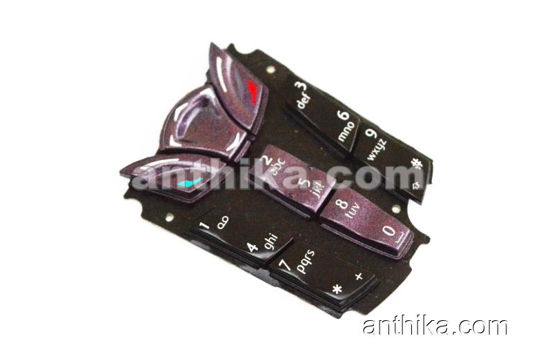 Nokia 7250 7250i Tuş Original Keypad Purple New