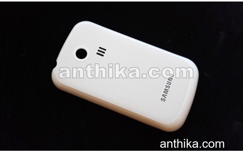 Samsung Chat s3350 Kapak Original Battery Cover White Used