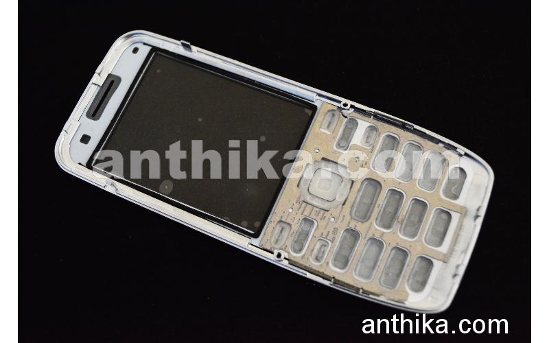 Nokia E52 Kapak Tuş A++ Kalite Front Cover and Keypad Grey New