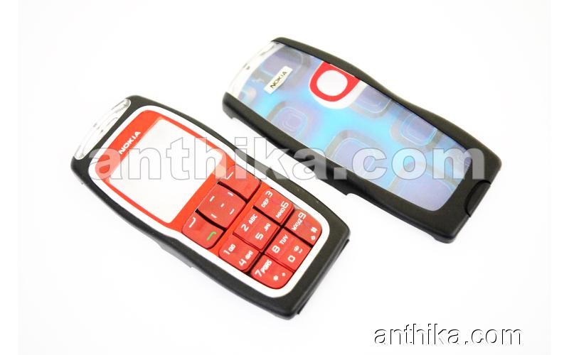 Nokia 3220 Kapak Tuş High Quality Xpress on Cover Keypad Red Black New