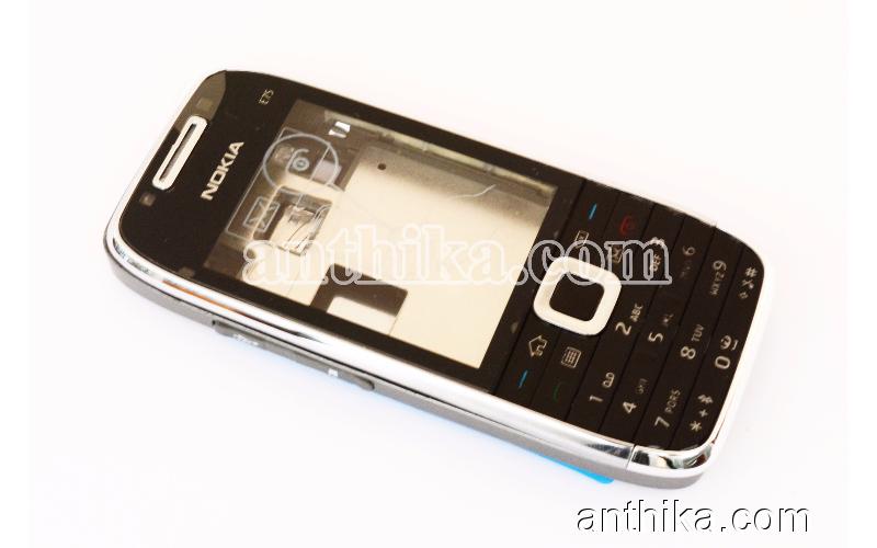 Nokia E75 Kapak Kasa Tuş Orjinal Kalitesinde Full Housing Black New