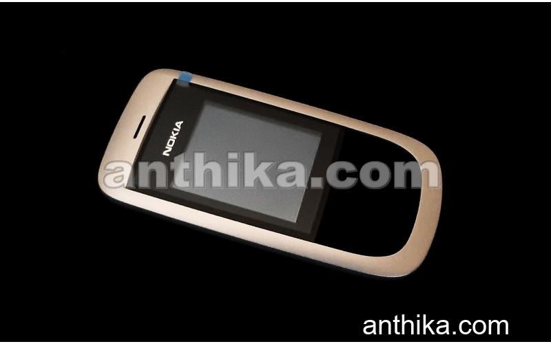 Nokia 2220 Slide Kapak Original Front Cover Gold New