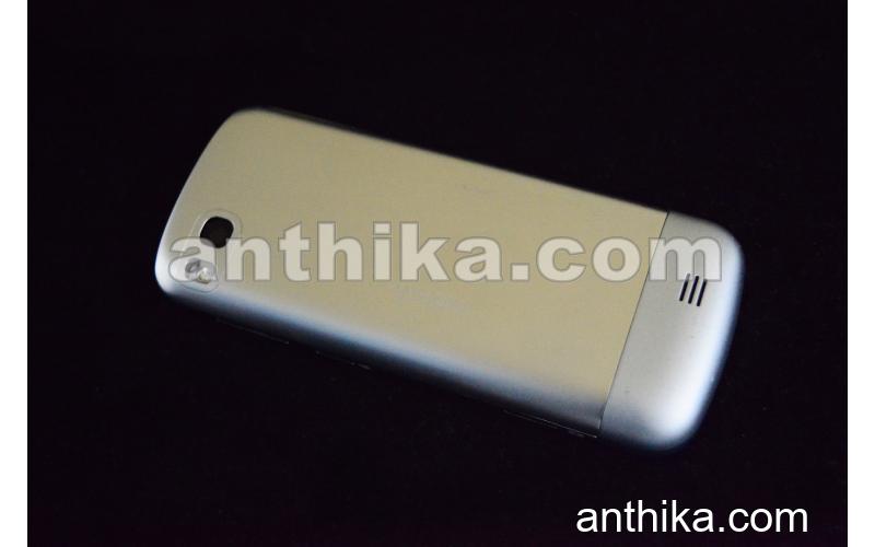 Nokia C3-01 Kapak Kasa Soket High Quality Housing Silver New