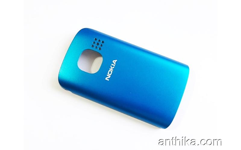 Nokia C2-05 Kapak Original Battery Cover Blue New