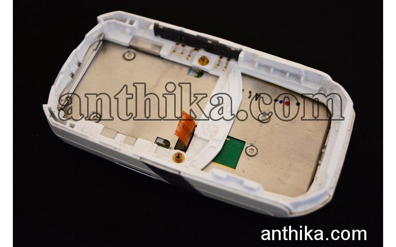 Siemens SL65 Ekran Kapak Tuş Original Lcd Front Cover Keypad White-1