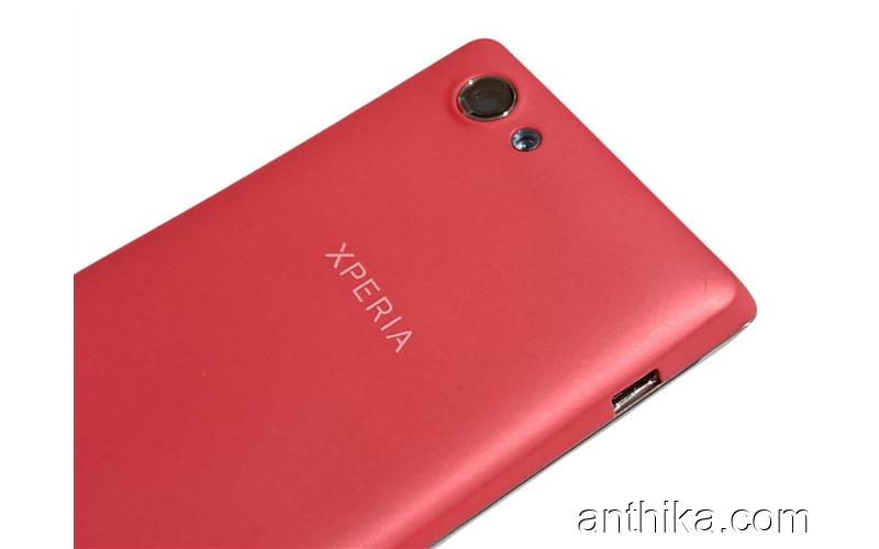 Sony Xperia J St26 St26i Kapak Kasa Original Full Housing Pink New