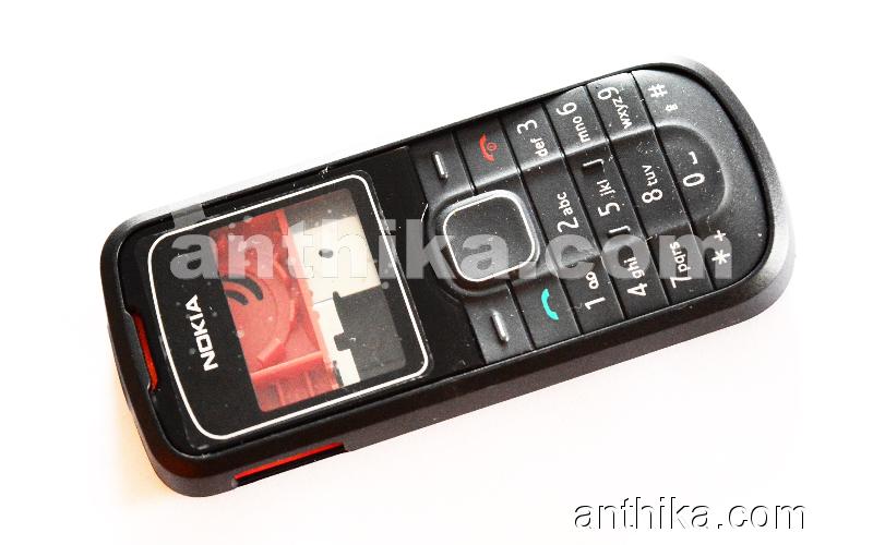 Nokia 1202 Kapak Kasa Tuş High Quality Full Housing Black New