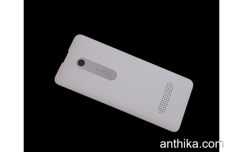 Nokia 301 Asha 301 Kapak Original Battery Cover White New